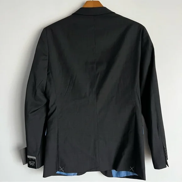 Men’s Slim Fit Suit Jacket Original Penguin By Munsingwear Black Size 36S - Picture 2 of 11